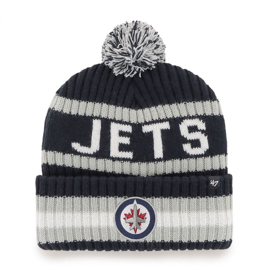 Winnipeg Jets NHL '47 Bering Cuff Pom Knit Hat - One Size