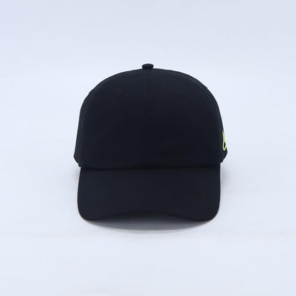 LEADING SPORTS Blank Dad Hat, Black-Adjustable, Black/Yellow, One Size