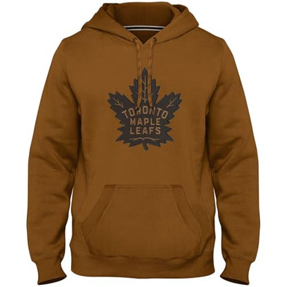 Bulletin Toronto Maple Leafs NHL Express Twill Tonal Dune Logo Hoodie - Dune
