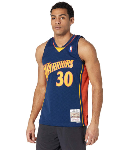 Mitchell & Ness Stephen Curry Golden State Warriors NBA Throwback Jersey - Navy 2009-2010