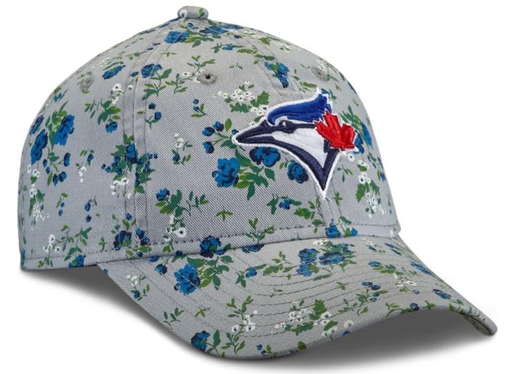 New Era 9TWENTY Youth MLB Toronto Blue Jays Bouquet Junior Adjustable Hat - Grey