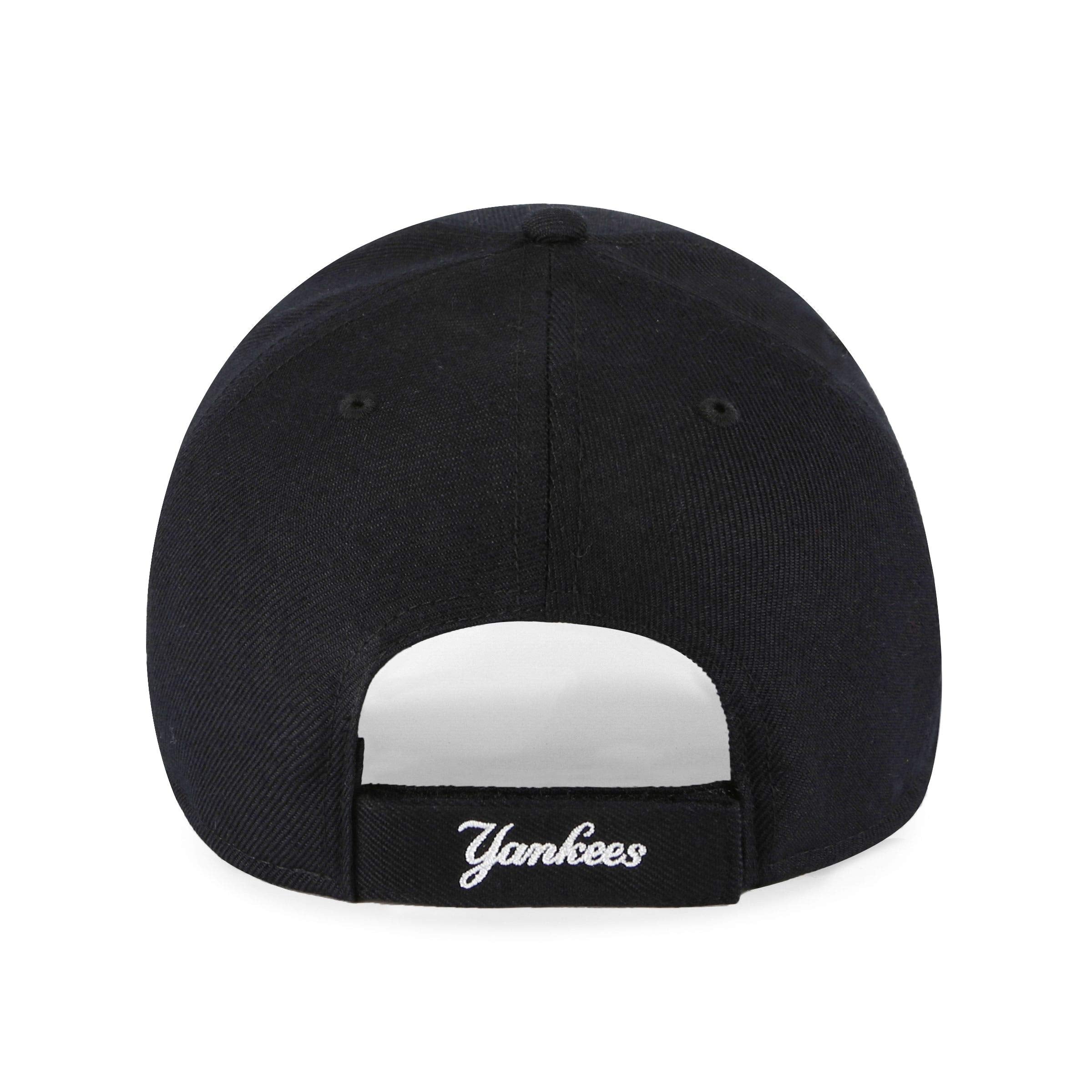 Compatible with New York Yankees Black & White '47 MVP Adjustable Cap Hat MLB Baseball One Size Fits Most