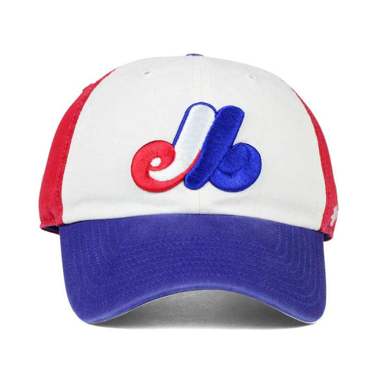 Montreal Expos Clean up 47 Brand Adjustable Hat (Tri Color One Size)