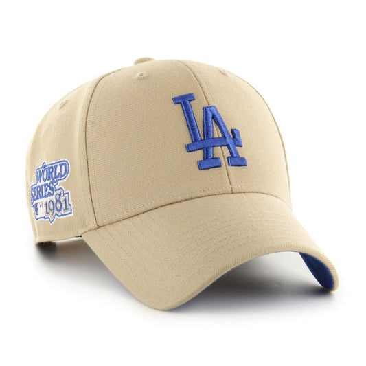 47 MLB MVP Los Angeles Sure Shot Snapback Hat - Khaki