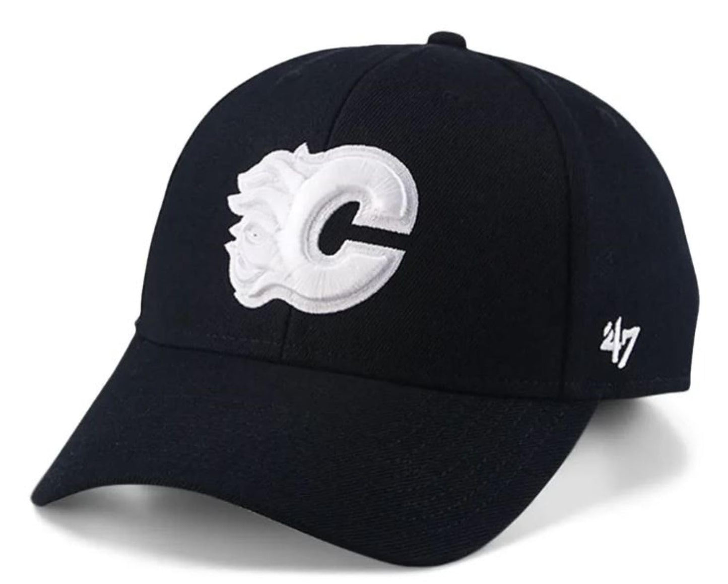 47 MVP NHL Calgary White Logo Adjustable Hat - Black