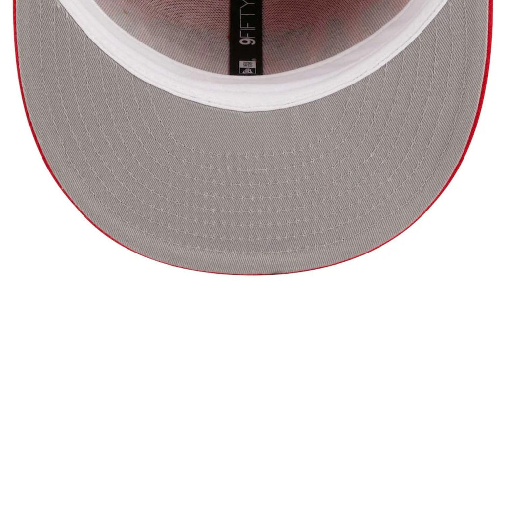 New Era NBA Toronto Raptors Golden Tall Text Throwback 9FIFTY Adjustable Snapback Hat - Red