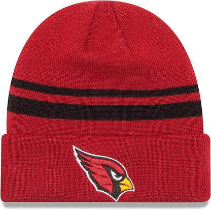 New Era Unisex-Adult NFL Official Sport Knit Classic Striped Knit Beanie Cold Weather Hat