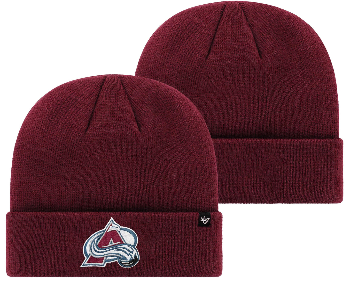 47 NHL Unisex-Adult Primary Logo Cuffed Knit Beanie Hat Cold Weather Hat, One Size