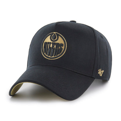 47 NHL Sure Shot MVP Hitch Side Patch Snapback - Black and Gold