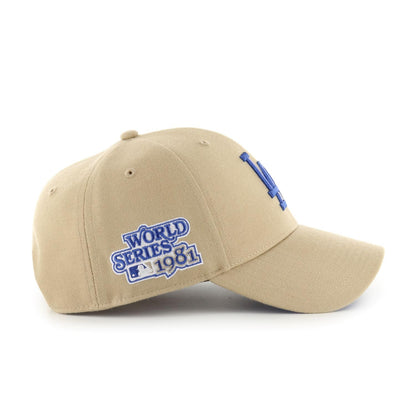 47 MLB MVP Los Angeles Sure Shot Snapback Hat - Khaki