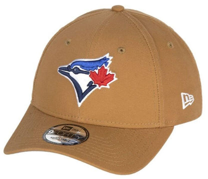 New Era 9FORTY MLB Toronto Blue Jays Stretch Snap Adjustable Hat - Light Bronze