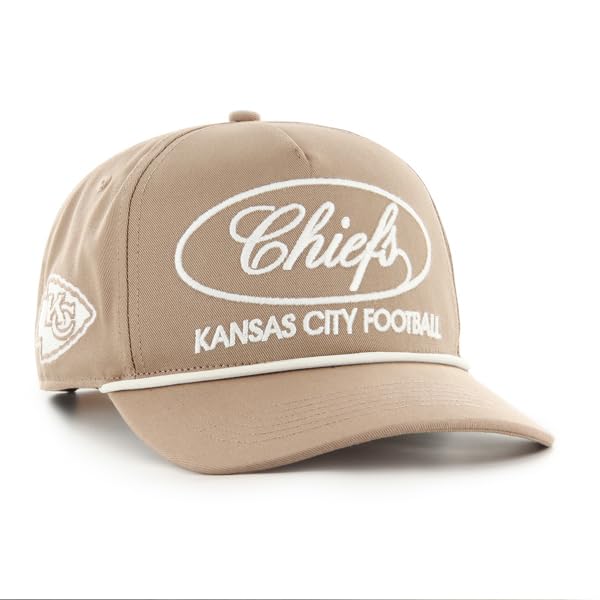 47 NFL Kansas City Foundational Hitch RF Snapback Adjustable Hat - Khaki