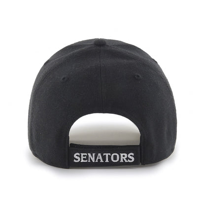Senators Ottawa 47 NHL MVP Black White Structured Adjustable Strap One Size Fits Most Hat Cap