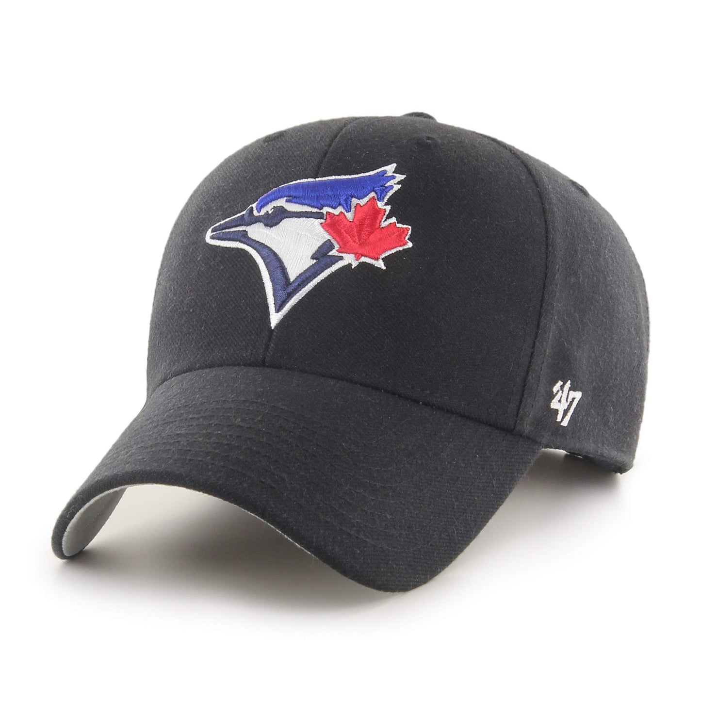 47 Men's Toronto Blue Jays Black MVP Adjustable Hat - One Size