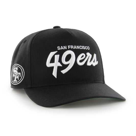 47 NFL San Francisco 49ers Attitude Hitch Relaxed Fit Snapback Cap Black