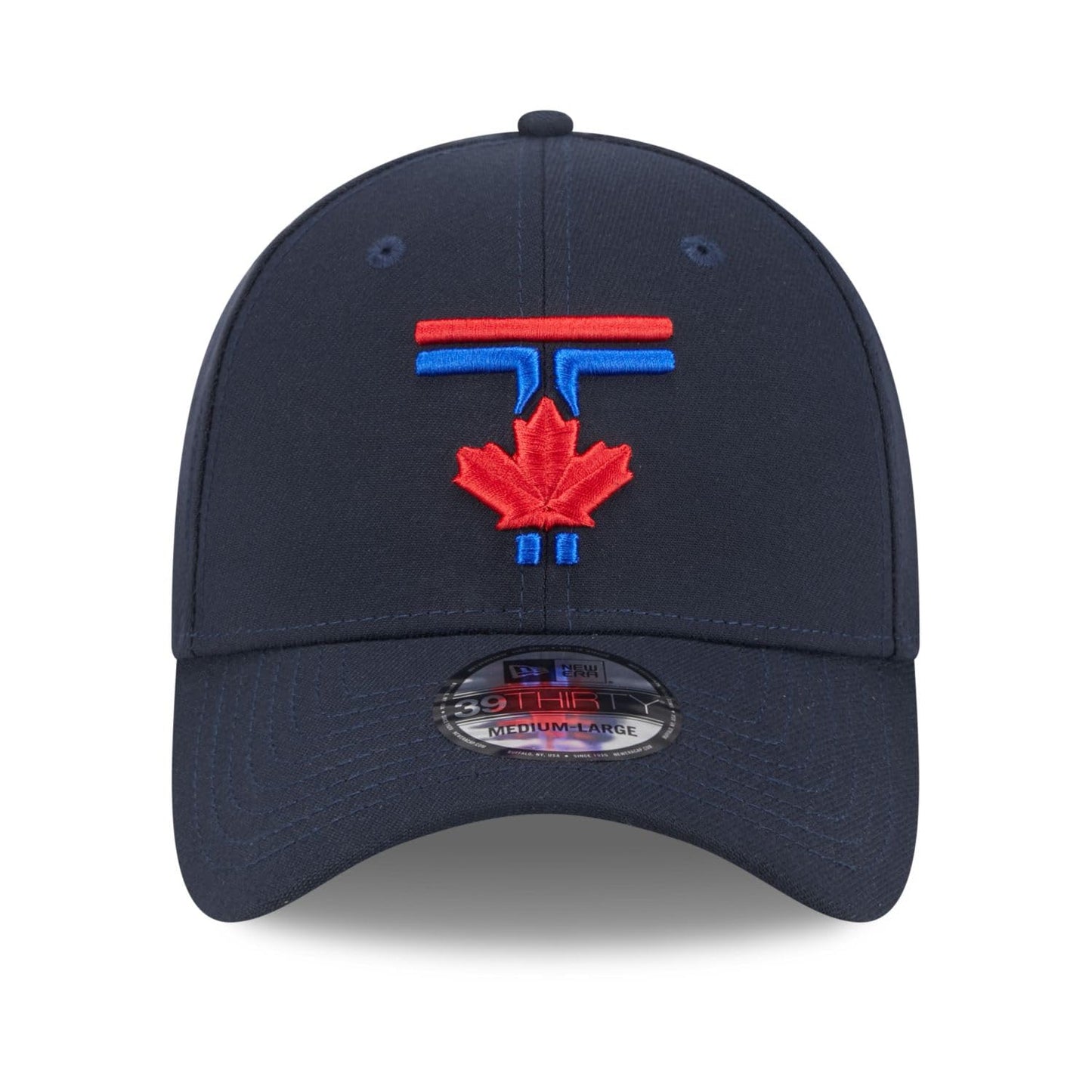 New Era MLB Toronto Blue Jays 2024 City Connect 39THIRTY Flex Hat - Navy (CA/US, Alpha, One Size, S/M, Navy)