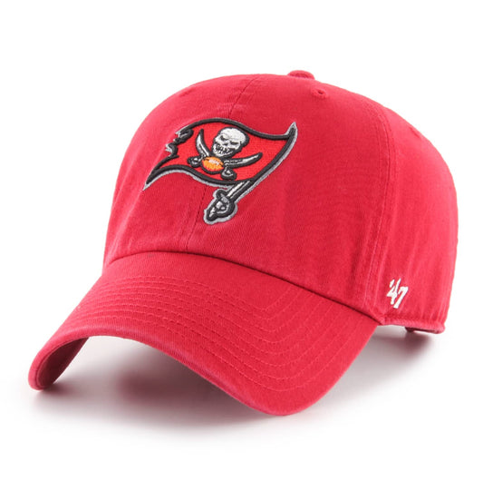 47' NFL Tampa Bay Buccaneers Clean Up Cap Red,Small-X-Large