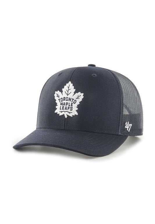47 Brand Mesh Snapback Cap-Trucker Toronto Maple Leafs,Navy,One Size