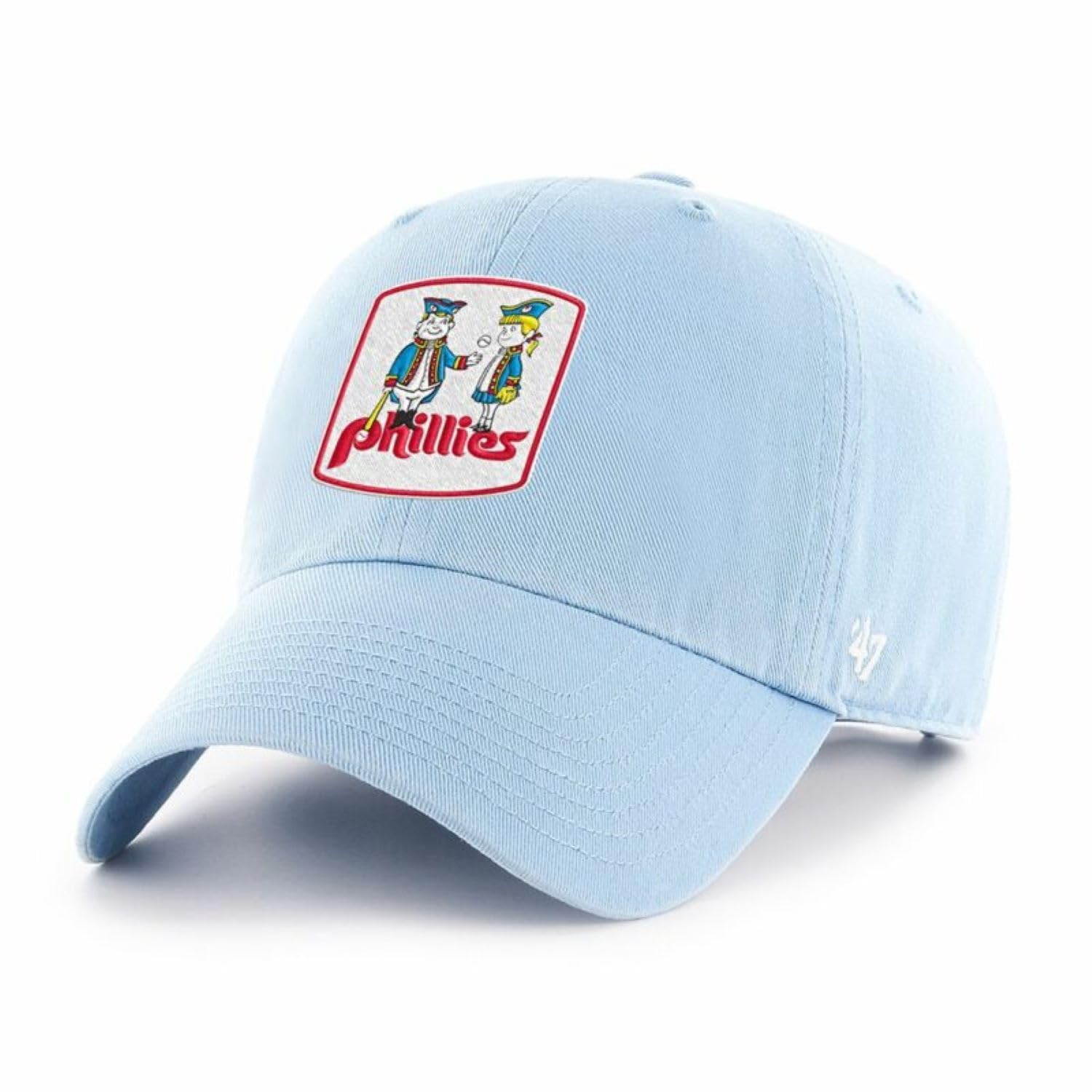 47 MLB Philadelphia Phillies 1976 Cooperstown Adjustable Clean Up - Light Blue