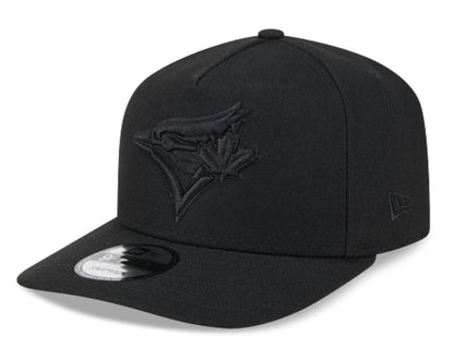 New Era MLB Toronto Blue Jays 9FIFTY A-Frame Adjustable Snapback Hat - Black/Black