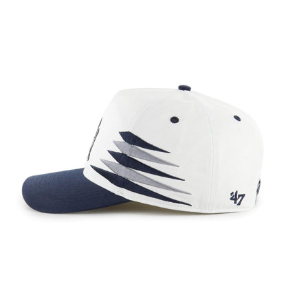 47 MLB Hitch New York Diamond Snapback Hat - White/Navy
