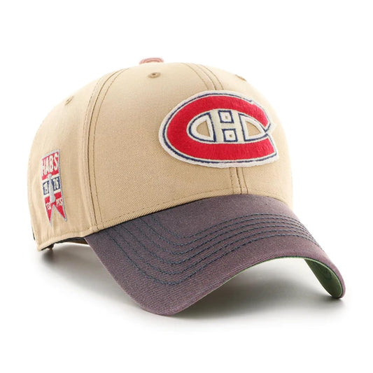 47 Montreal Canadiens NHL Brand Men's Dusted Sedgwick MVP Adjustable HAT Khaki