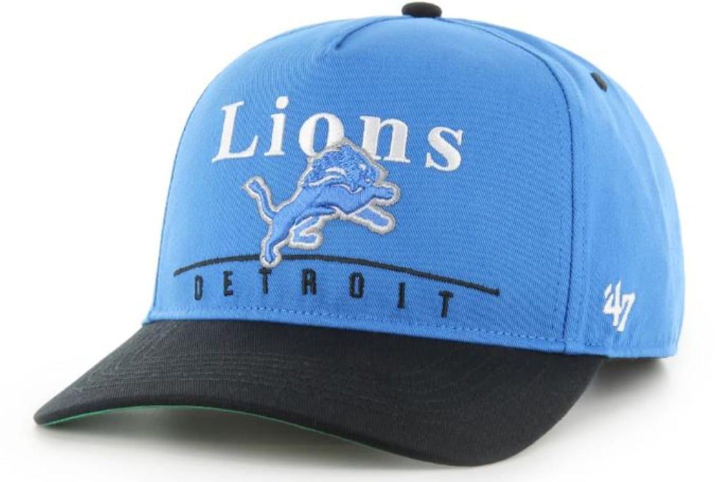 47 NFL Detroit Super Hitch Adjustable Snapback Hat - Blue/Black