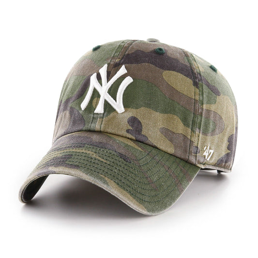 Compatible With New York Yankees Adjustable Strap Camo Camouflage Clean Up Cap Hat