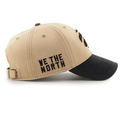 47 Brand NBA Toronto Raptors Dusted Sedgwick MVP Adjustable Hat Tan/Black