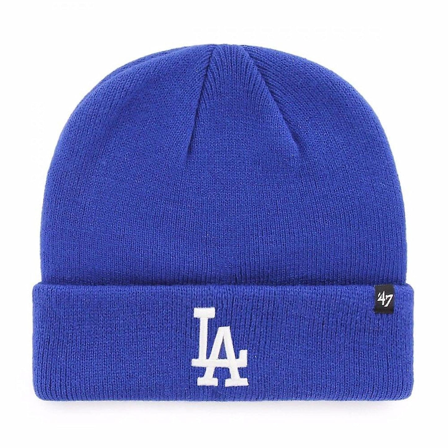 47' Los Angeles Dodgers Raised Cuff Beanie Knit Blue