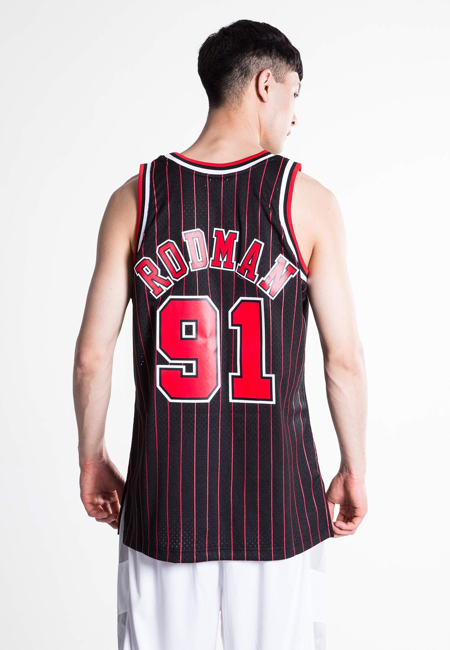 Mitchell & Ness Dennis Rodman 1995-96 Chicago Bulls Replica Swingman NBA Jersey HWC Basketball Trikot Black