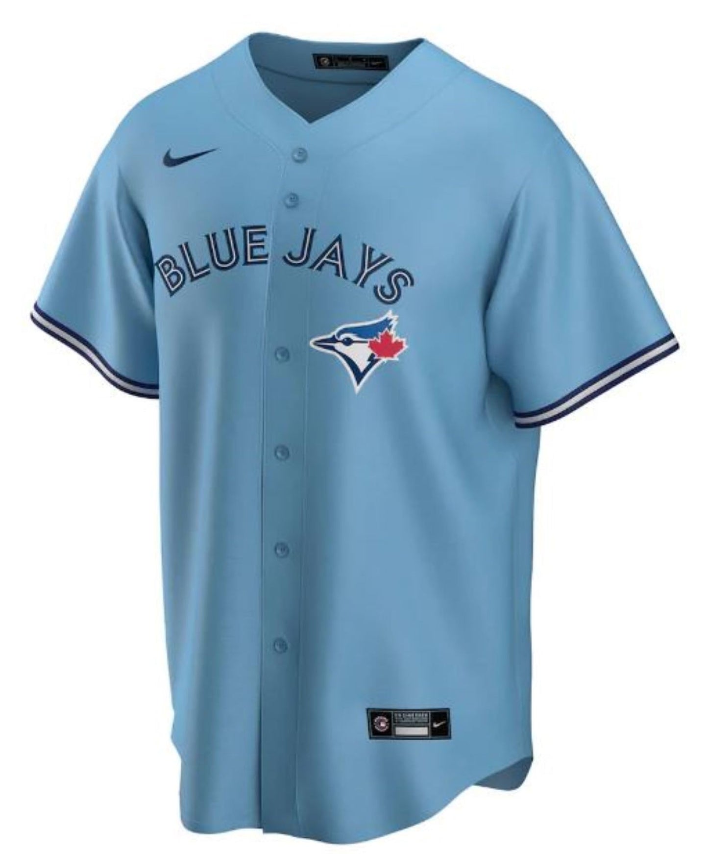 Fanatics Mens MLB Toronto Blue Jays Alternate Blank Replica Jersey - Powder Blue