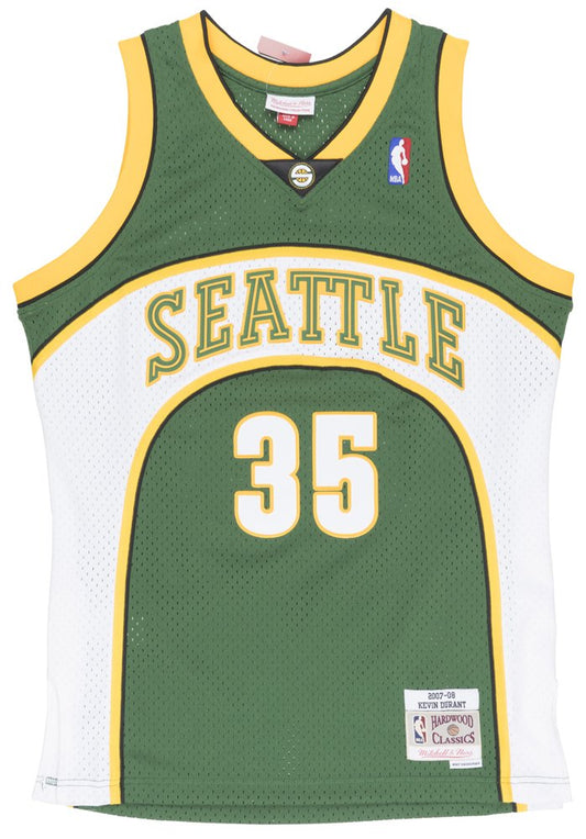 Men's Seattle Supersonics Kevin Durant Mitchell & Ness 2007-08 Hardwood Classics Green Swingman Jersey