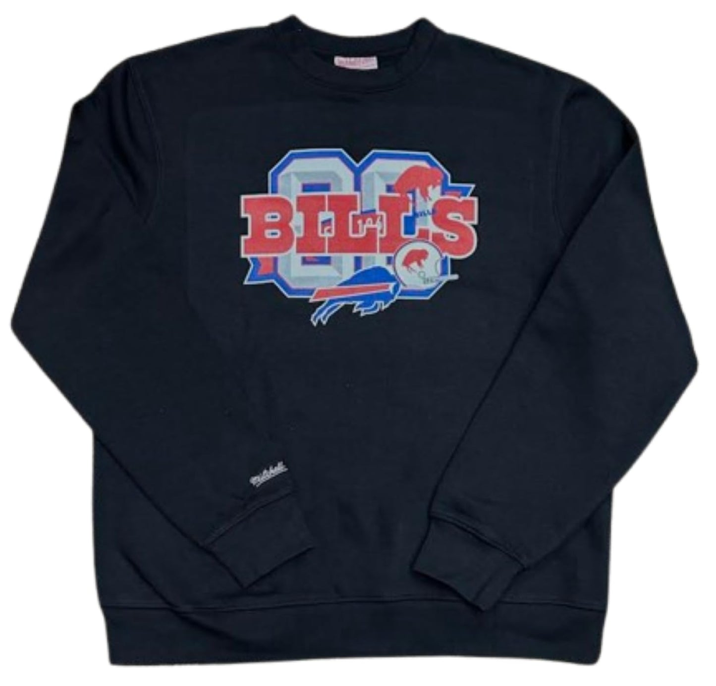 Mitchell & Ness NFL Buffalo Bills Anniversary Crew Neck - Black