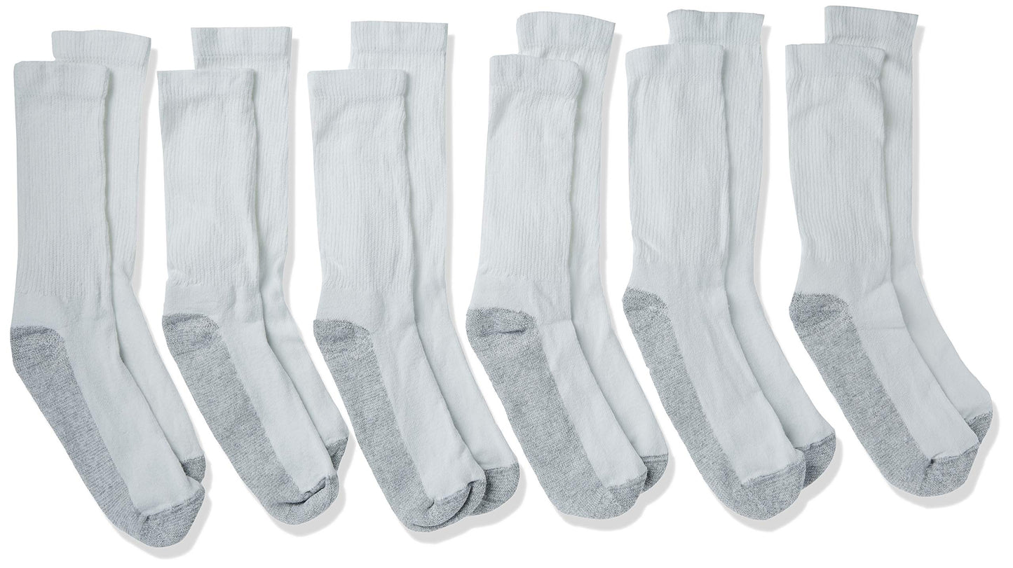 Fruit of the Loom mens Core 6 Pack CrewMen Socks