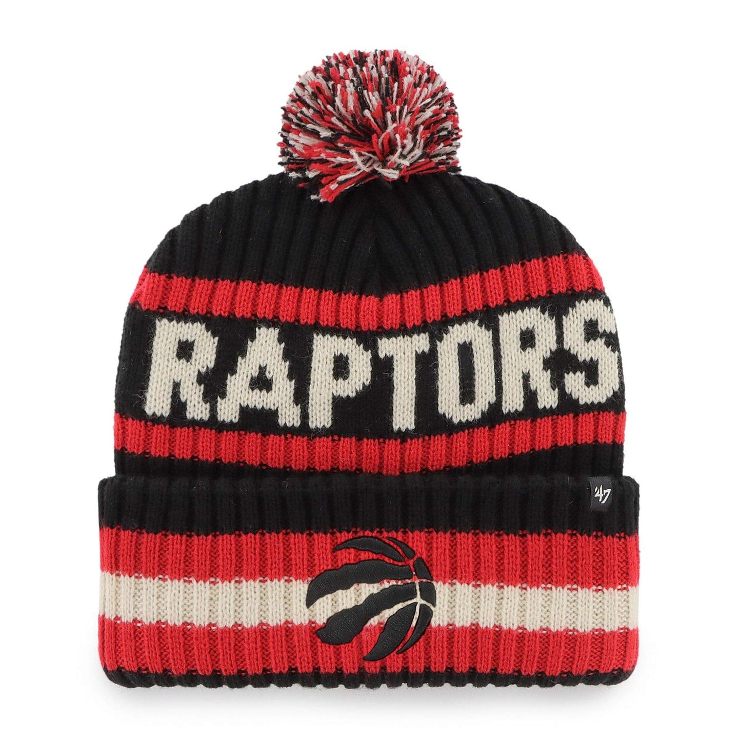 Toronto Raptors NBA '47 Bering Cuff Pom Knit Hat - One Size
