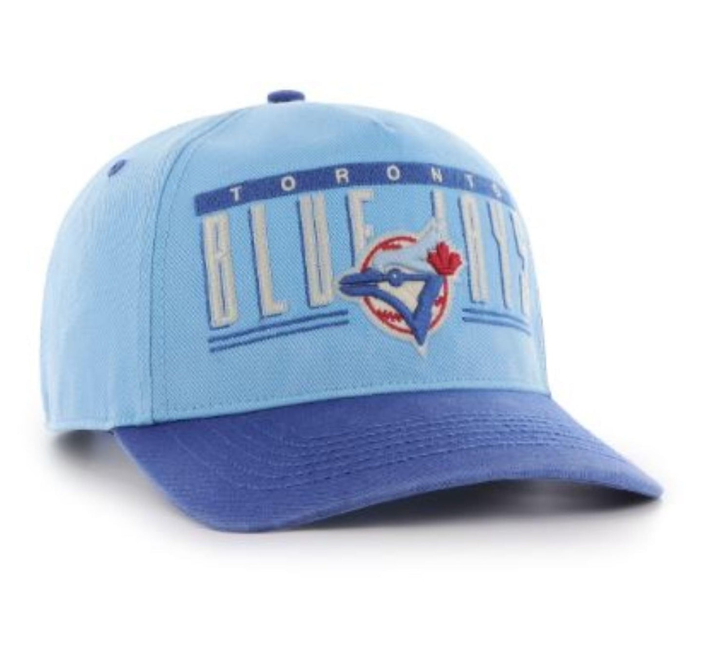 47 MLB Toronto Blue Jays Double Header Baseline Hitch Snapback Hat - Powder Blue