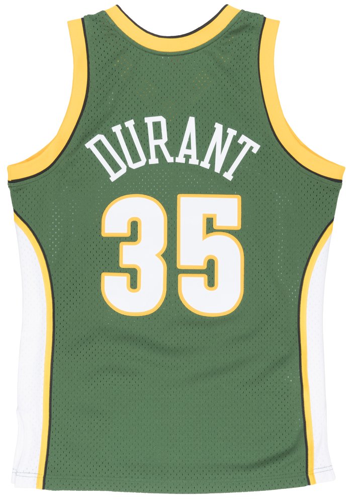 Men's Seattle Supersonics Kevin Durant Mitchell & Ness 2007-08 Hardwood Classics Green Swingman Jersey