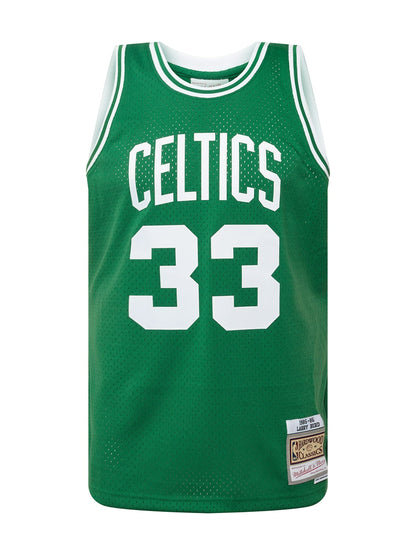 Mitchell & Ness Boston Celtics Larry Bird 33 Kelly Green Replica Swingman Jersey 2.0 NBA HWC Basketball Trikot