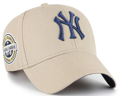 47 MVP MLB New York Sure Shot Adjustable Snapback Hat - Khaki