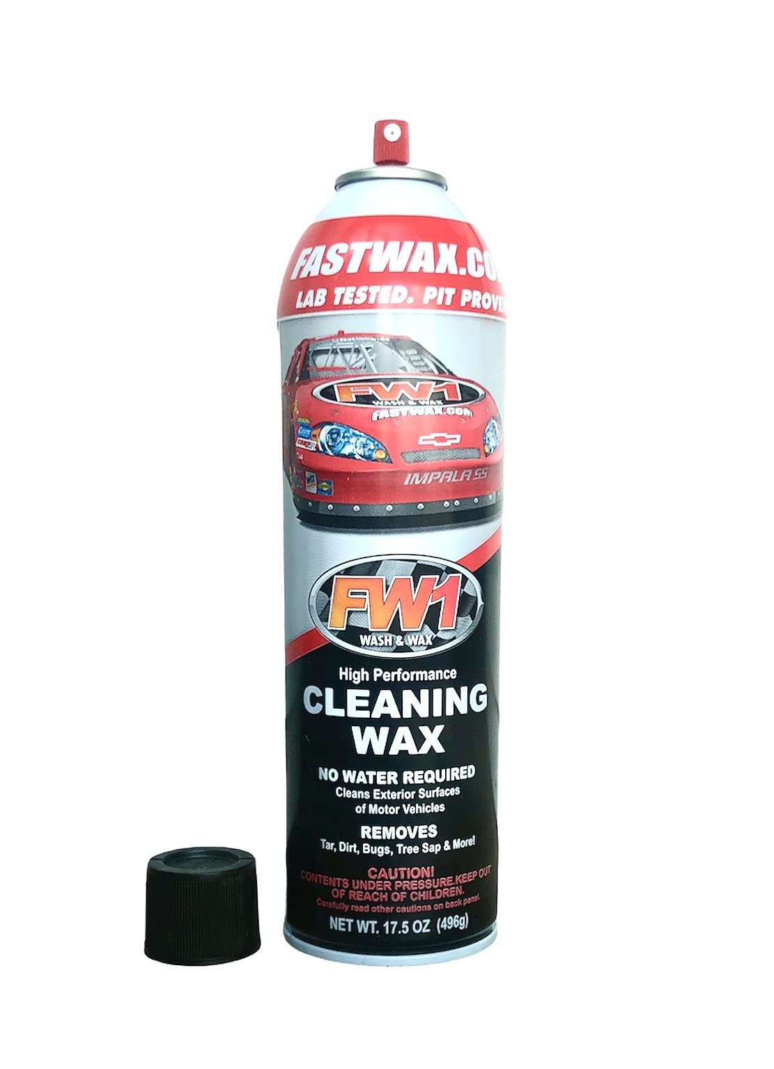 FW1 Waterless Car Wash & Wax with Carnauba for Multiple Surfaces - Cleaning Wax Ultra Shine Spray Fast Cleaner - No Silicone 17.5 oz / 496 g
