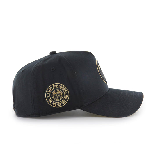 47 NHL Sure Shot MVP Hitch Side Patch Snapback - Black and Gold