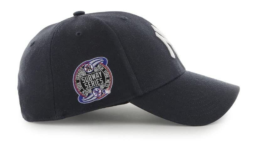 47 Men's Compatible with Yankees Cooperstown World Series Sure Shot MVP Adjustable Hat - One Size Navy