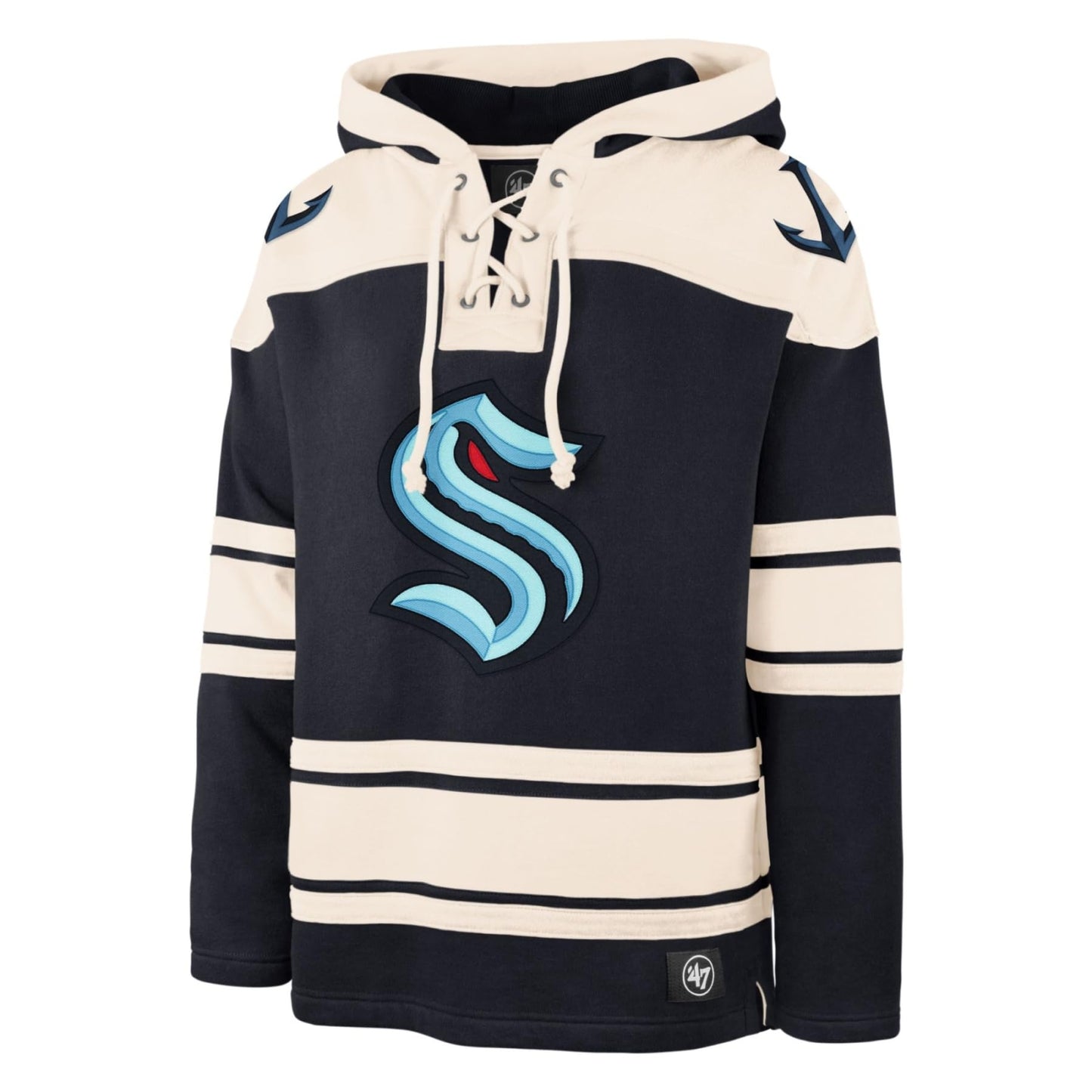 47 Seattle Kraken NHL Heavyweight Jersey Lacer Hoodie - Large