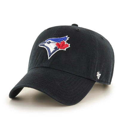 47 Men's Toronto Blue Jays Black Clean Up Adjustable Hat - One Size