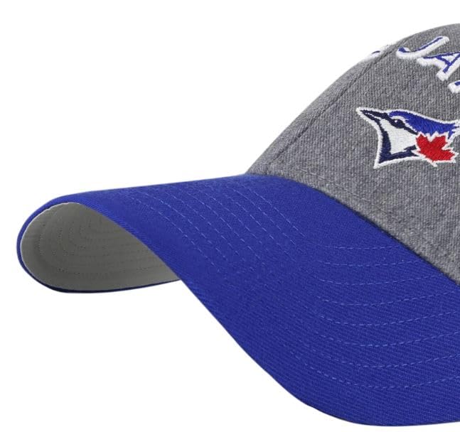 47 MVP MLB Toronto Granite Script Two Tone Adjustable Snapback Hat - Grey/Blue