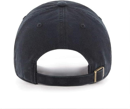 47 Clean Up NFL Pittsburgh Steelers Black on Black Adjustable Hat