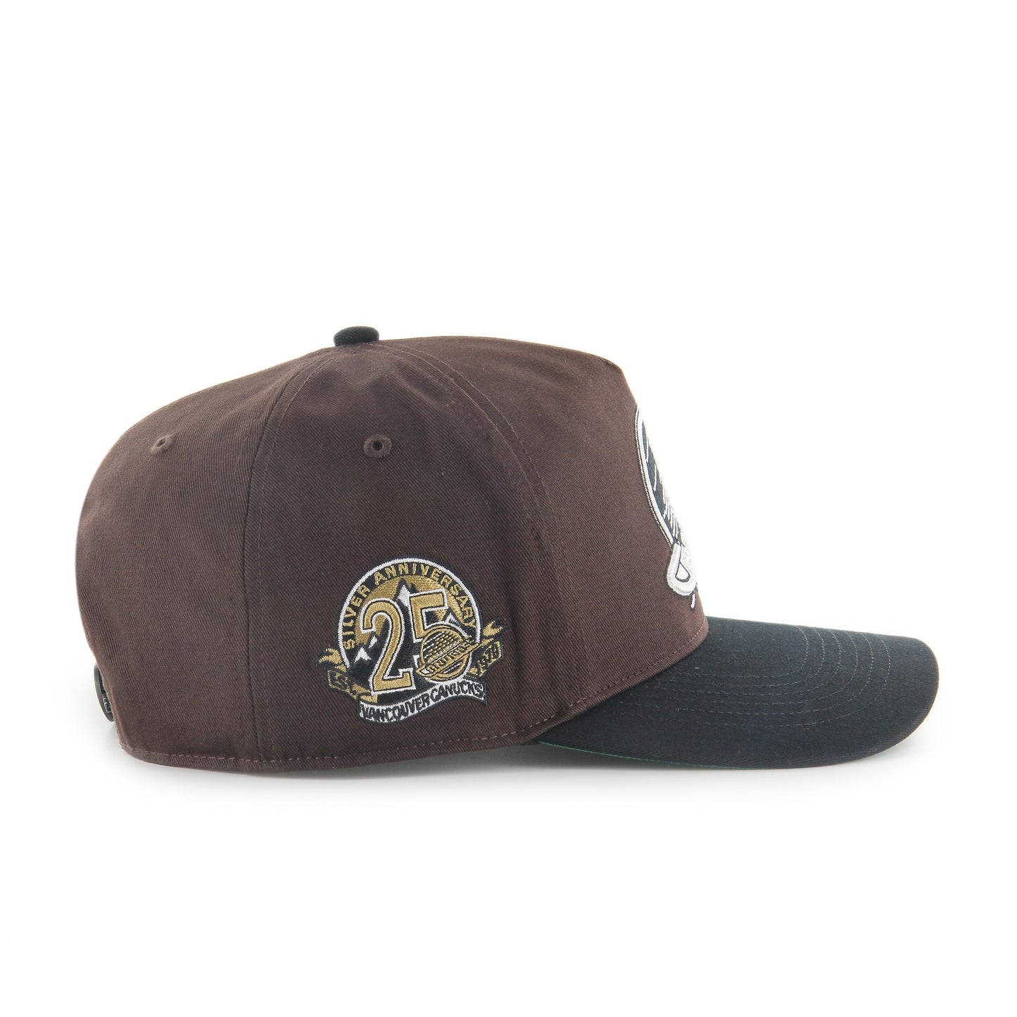 47 Hitch Sure Shot NHL Vancouver Snapback Hat - Dark Chocolate