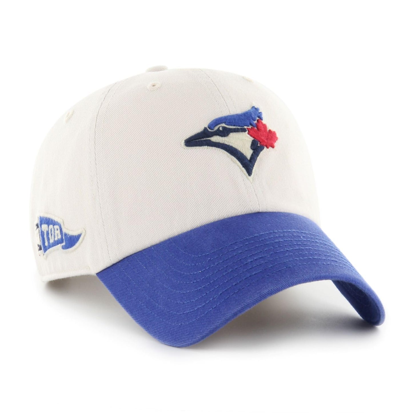 47 MLB Toronto Grand Stand Clean Up Adjustable Hat - Cream/Royal