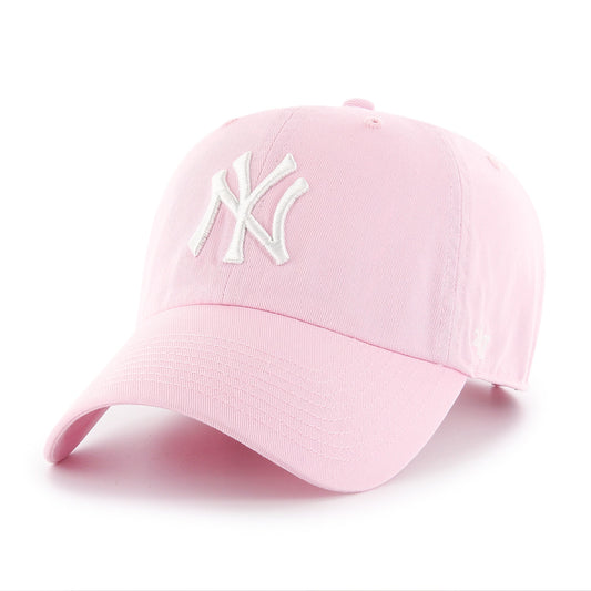 47 MLB New York Clean Up Adjustable Hat - Petal Pink